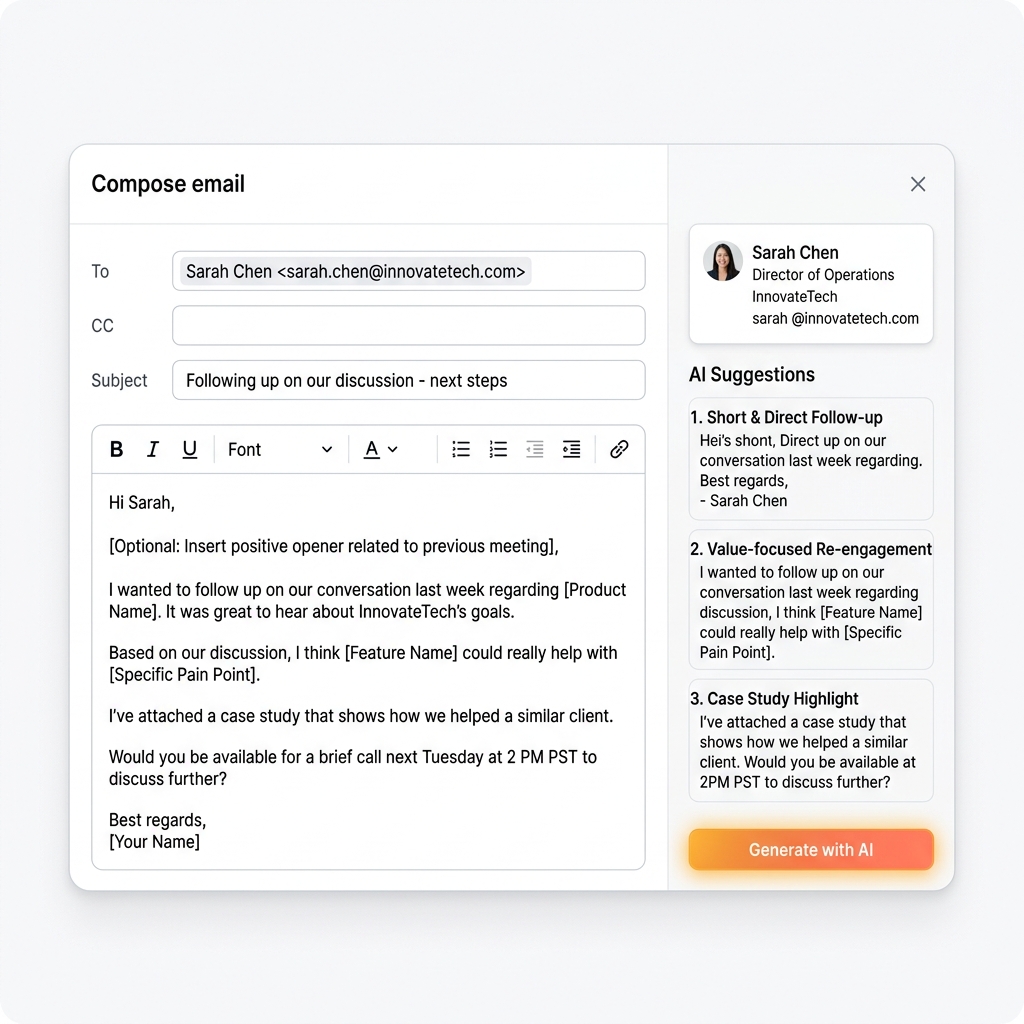 Tenet Work Email Composer with AI
