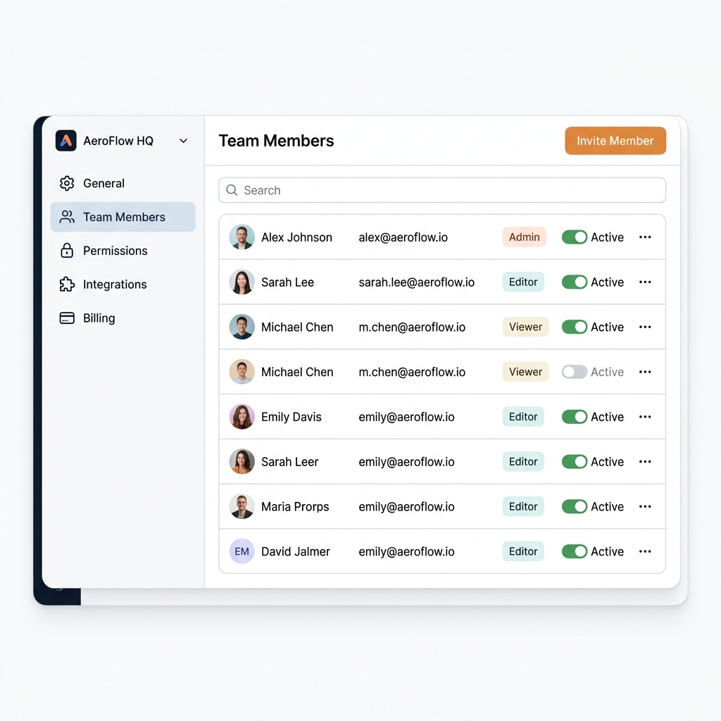 Tenet Work Workspace Settings